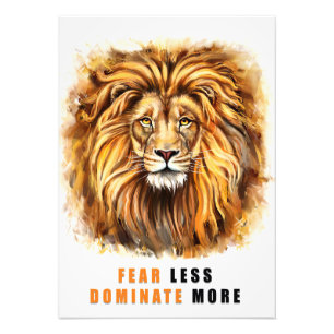Foto Lion Medo Menos Domine Mais
