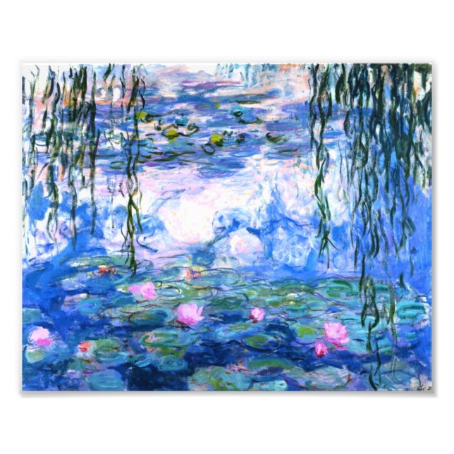 Foto Lírios de Água Rosa Monet (Frente)