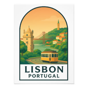 Foto Lisboa Vintage Portugal – Cidade de Viagem Retro