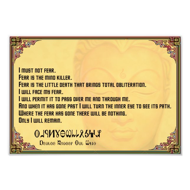 Foto Litany Contra o Medo com Fremen (Frente)