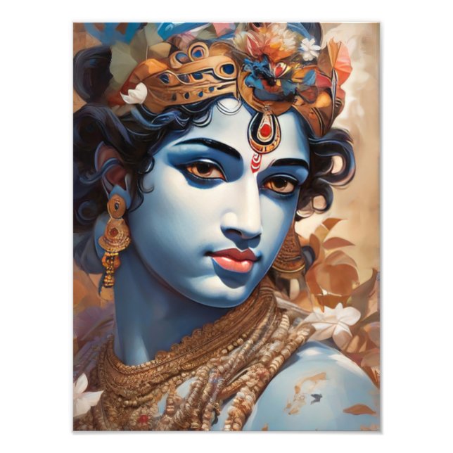 Foto Loard Krishna Digital Art (Frente)