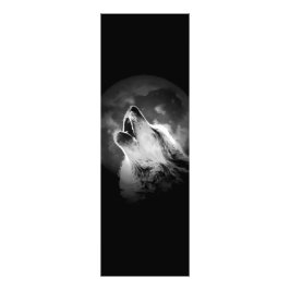 Foto Lobo e Lua de Howling Preto e Branco