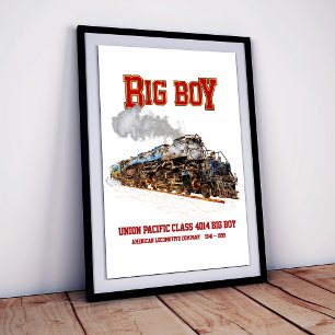 Foto Locomotiva Americana de Comboio de Vintage com Big