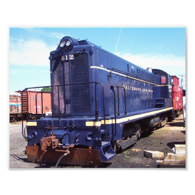 Foto Locomotiva Baldwin Works-B&O Locomotive 412 (Frente)