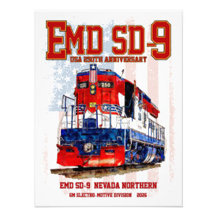 Foto Locomotiva EMD SD-9 Estande de Aniversário de 250