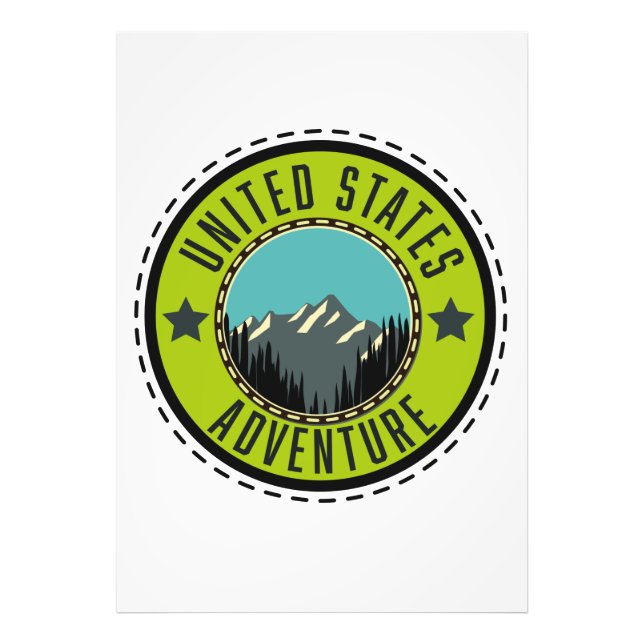 Foto Logotipo Adventure dos Estados Unidos (Frente)