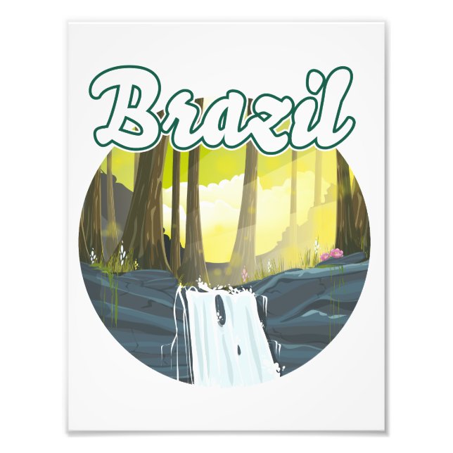 Foto logotipo da Floresta Amazônica brasileira (Frente)