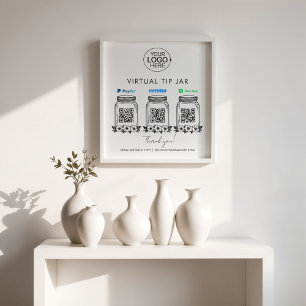 Foto Logotipo da Virtual Tip Jar PayPal Venmo Cash App 