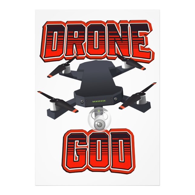 Foto logotipo do Deus dos Drones (Frente)