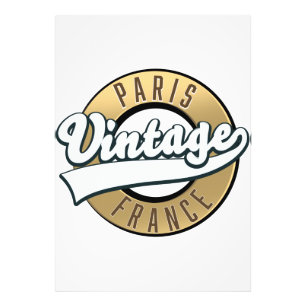 Foto Logotipo vintage de Paris França