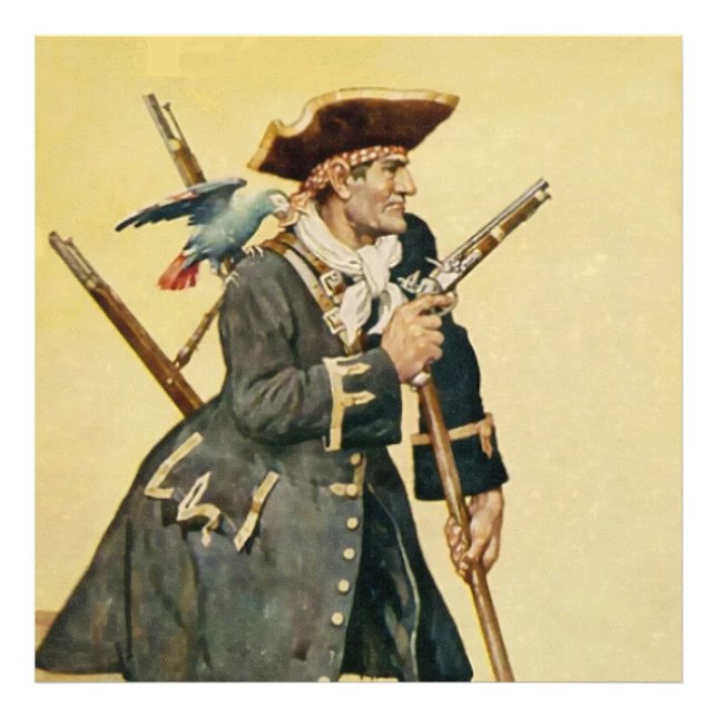 Foto “Long John Silver” de “A Ilha do Tesouro” (Frente)