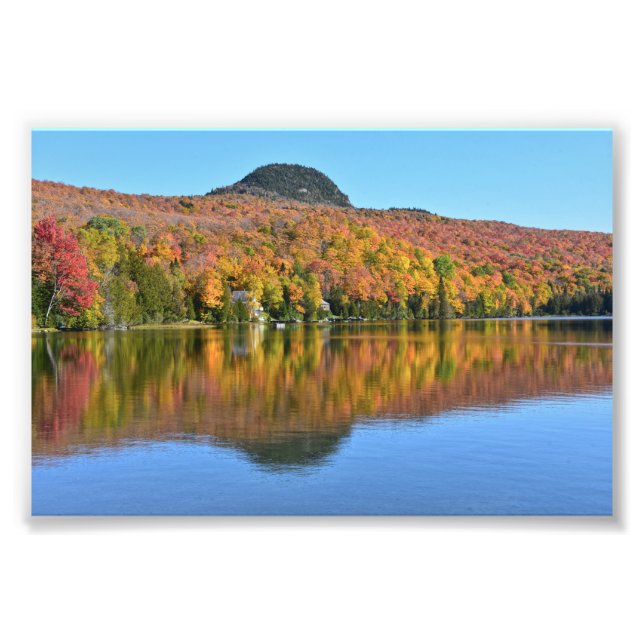 Foto Long Pond no outono, Westmore, Vermont (Frente)