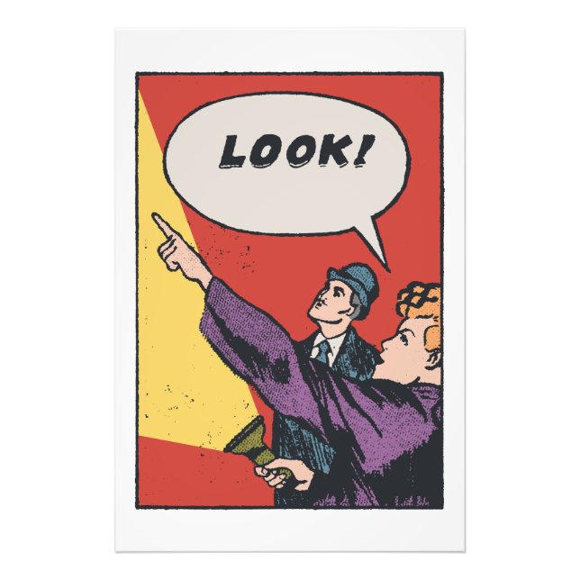 Foto LOOK! The Thing in the Sky • Golden Era Comic Art (Frente)