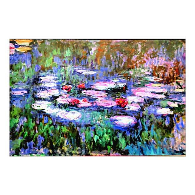 Foto Los Nenutaris (lírios aquáticos) por Claude Monet (Frente)