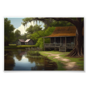 Foto Louisiana Cabin, Louisiana Art, Cultura Cajun