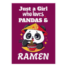 Love Pandas and Ramen (texto branco)