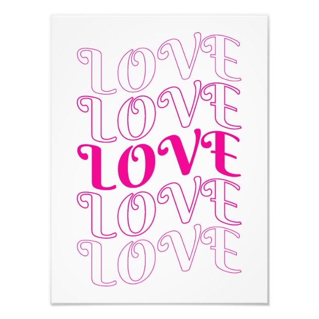 Foto Love Typografia (Frente)