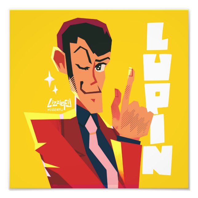 Foto Lupin III, impressão de terceira arte (Frente)