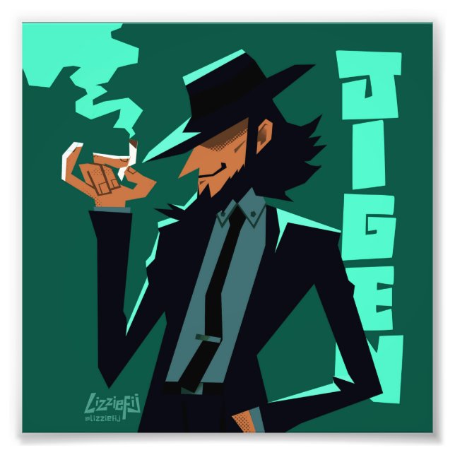 Foto Lupin III, o terceiro impressão de arte Jigen (Frente)