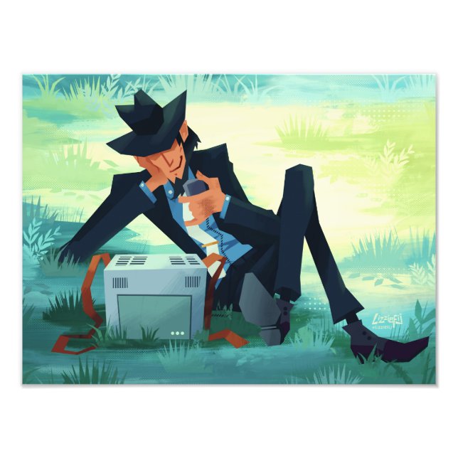 Foto Lupin III the third lounging jigen print (Frente)