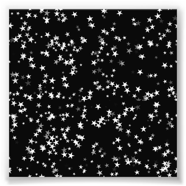Foto Luxurious Starry Sky Black Star Elegance Astronomy (Frente)