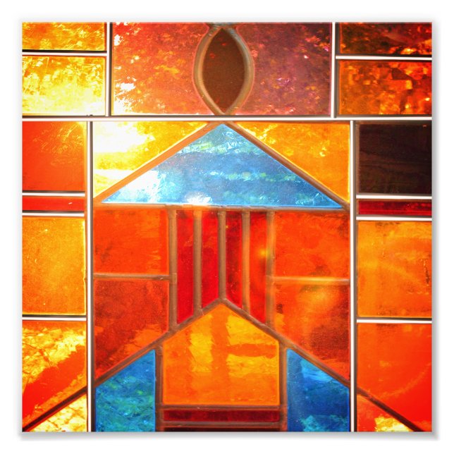 Foto Luz mágica que sai das janelas da Igreja (Frente)