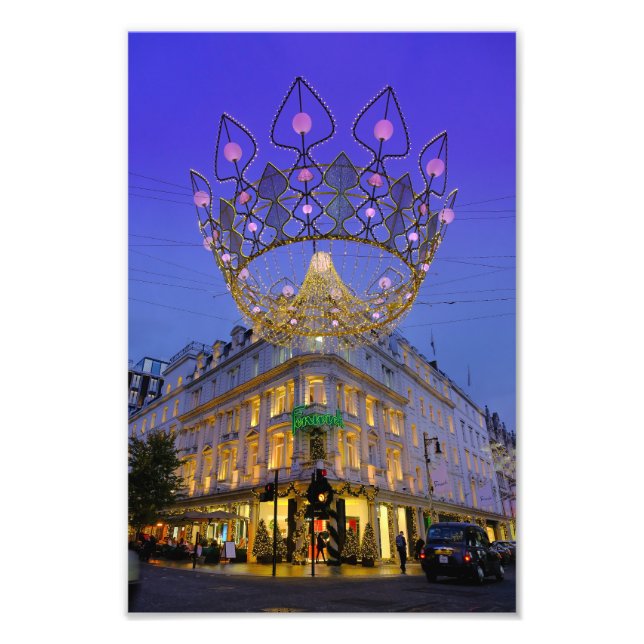 Foto Luzes de Natal, Bond Street, Londres (Frente)