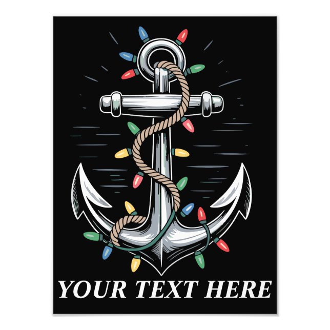 Foto Luzes de Natal Personalizadas Barco à Vela  (Frente)