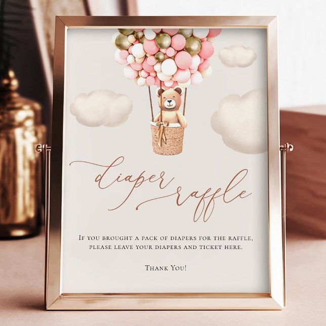 Foto Luzes Douradas cor-de-rosa Balões de Urso Fralda S (Criador carregado)