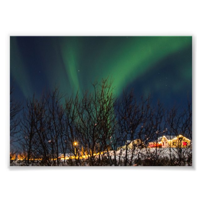 Foto Luzes nortes - Aurora Borealis Islândia (Frente)