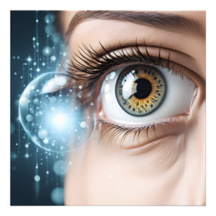 Foto Macro de olho feminino