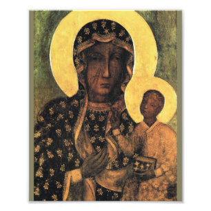 Foto Madona Negra Virgem Maria Ícone Polônia Nossa Senh