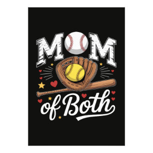 Foto Mãe de Ambos Dia de Jogo Beisebol Softbol