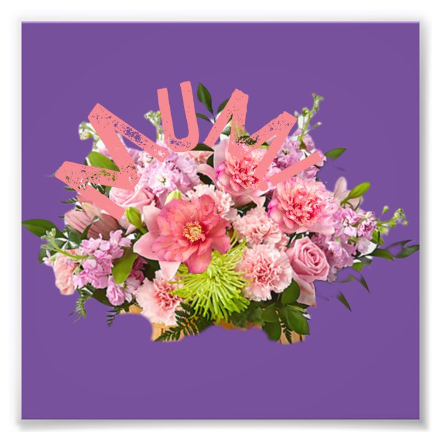 Foto Mãe! Flores (Frente)