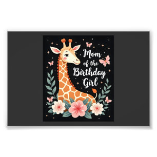Foto Mãe Girafa da Menina de Aniversário Família Combin