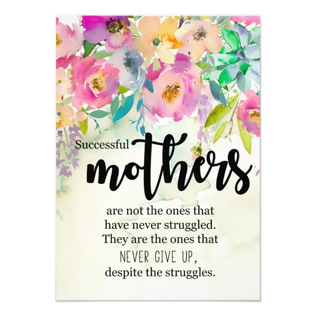 Foto Mãe presente a mães bem-sucedidas (Frente)