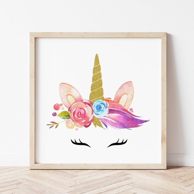 Foto Magic Unicorn, Cute Unicorn, Girl Nursery, rosa (Criador carregado)