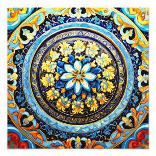 Foto Maiolica Floral espanhola italiana medieval