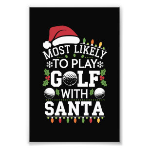 Foto Mais Provável De Jogar Golfe Com O Natal Da Famíli