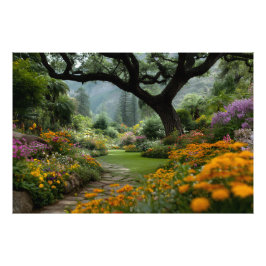 Foto Majestic Blossom Canopy Garden Path