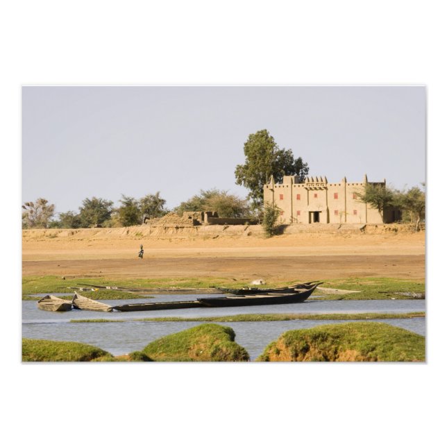 Foto Mali, Djenne. Rio Bani perto de Djenne (Frente)