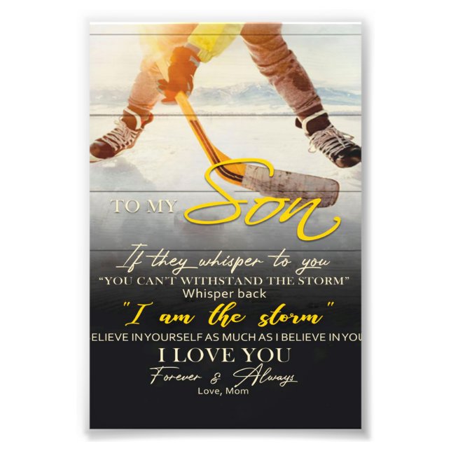 Foto Mamãe Para o meu filho dotado, Filho Aniversário d (Frente)