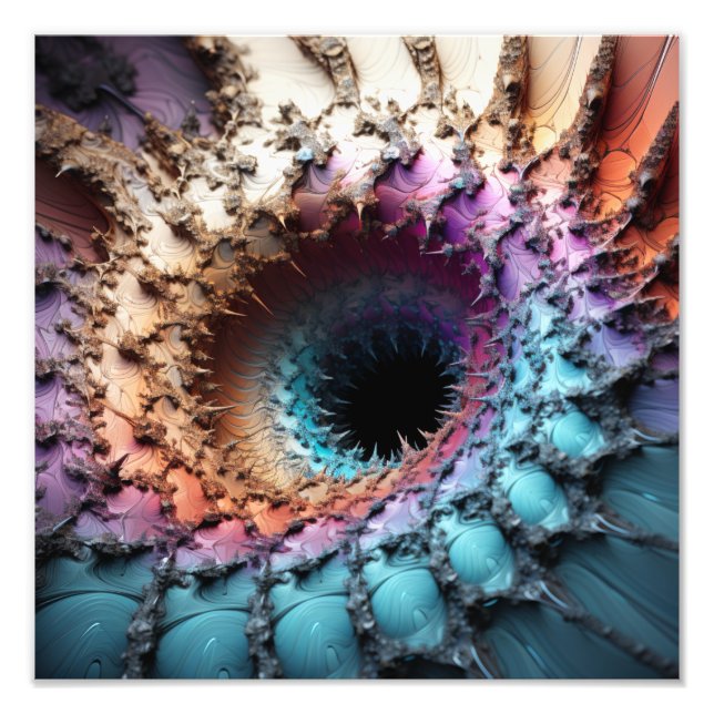 Foto Mandelbrot Set encontra Black Hole em 3D (Frente)