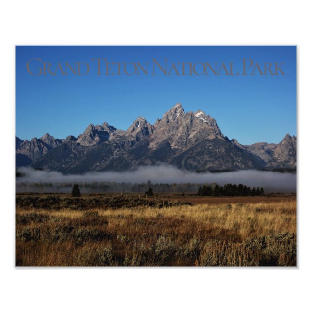 Foto Manhã no Parque Nacional de Grand Teton, Wyoming (Frente)