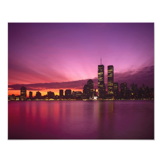 Foto Manhattan Skyline e Hudson River, Nova Iorque, (Frente)
