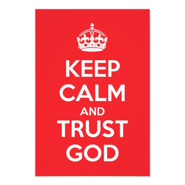 Foto Mantenha a Calma e Confie em Deus (Frente)