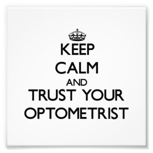 Foto Mantenha a calma e confie seu optometrista