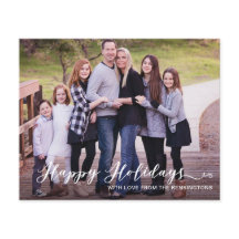 Foto manuscrita de feriados felizes modernos