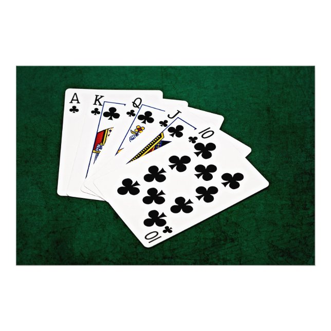 Foto Mãos-Poker - Royal Flush - Acessórios para Pistas (Frente)