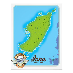 Foto Mapa da Escócia Iona